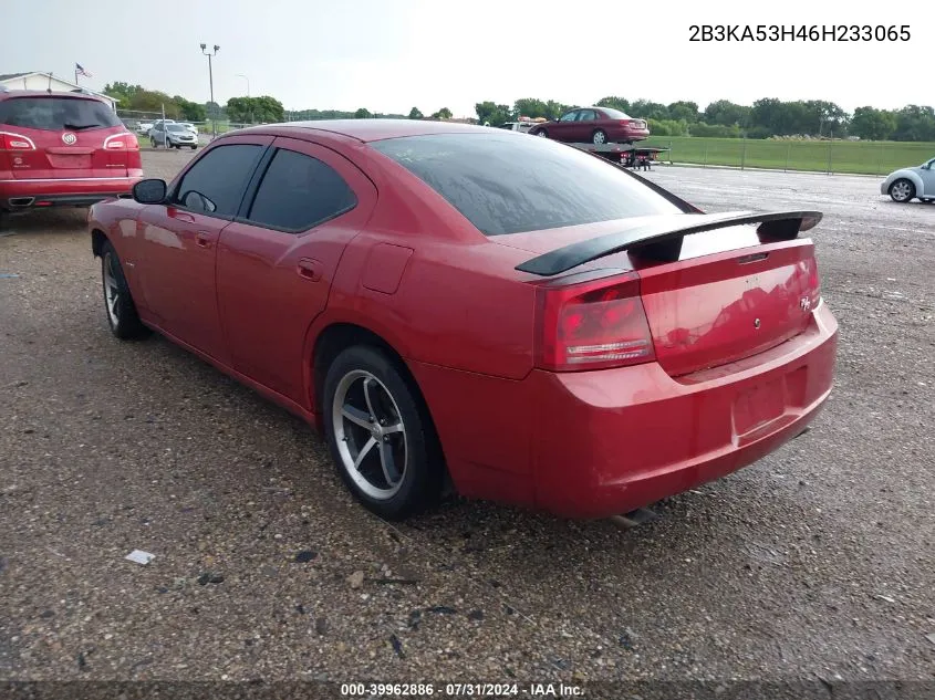 2006 Dodge Charger Rt VIN: 2B3KA53H46H233065 Lot: 39962886