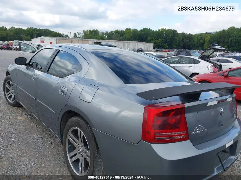 2006 Dodge Charger Rt VIN: 2B3KA53H06H234679 Lot: 40127519