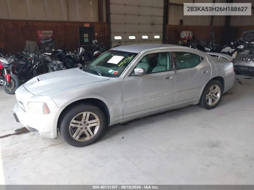 2006 Dodge Charger Rt VIN: 2B3KA53H26H188627 Lot: 40131307