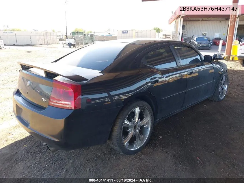 2B3KA53H76H437147 2006 Dodge Charger Rt