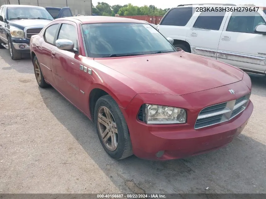 2006 Dodge Charger Rt VIN: 2B3KA53H36H279647 Lot: 40156687