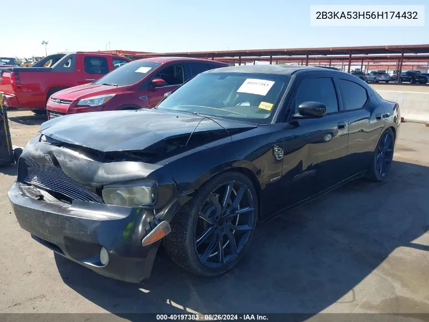 2006 Dodge Charger Rt VIN: 2B3KA53H56H174432 Lot: 40197383