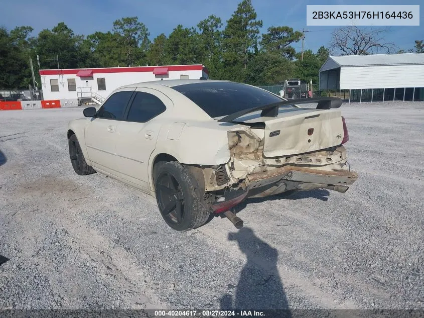 2006 Dodge Charger Rt VIN: 2B3KA53H76H164436 Lot: 40204617