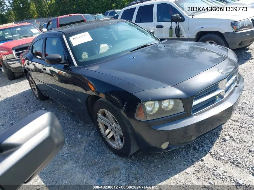 2006 Dodge Charger VIN: 2B3KA43G06H339773 Lot: 40230012