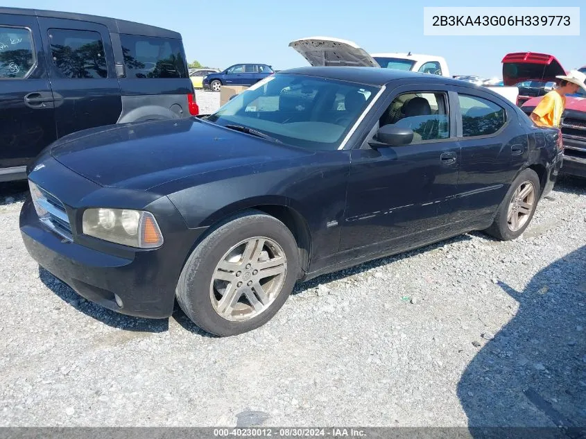 2006 Dodge Charger VIN: 2B3KA43G06H339773 Lot: 40230012