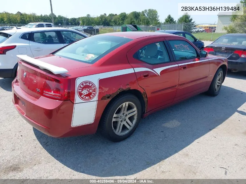 2B3KA53H36H139484 2006 Dodge Charger Rt