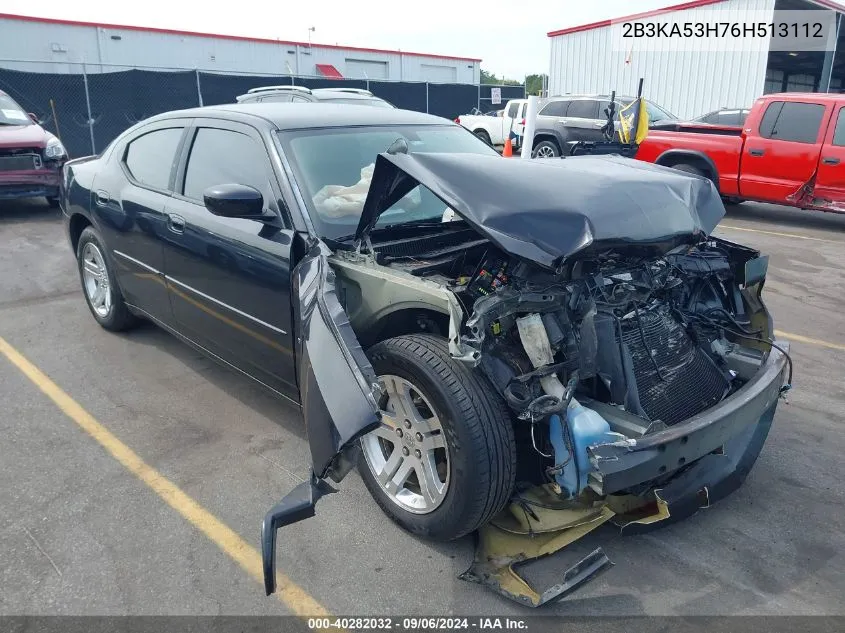 2006 Dodge Charger Rt VIN: 2B3KA53H76H513112 Lot: 40282032