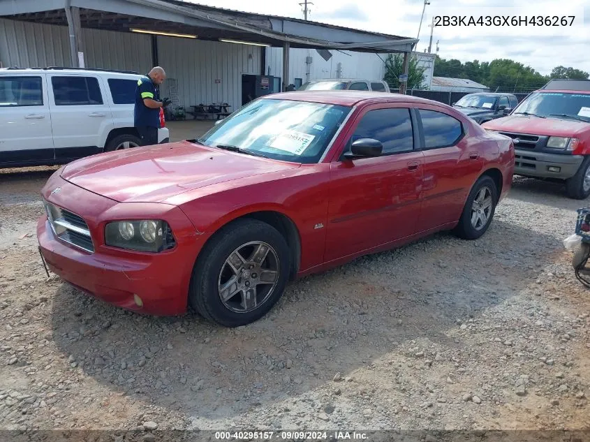 2006 Dodge Charger VIN: 2B3KA43GX6H436267 Lot: 40295157