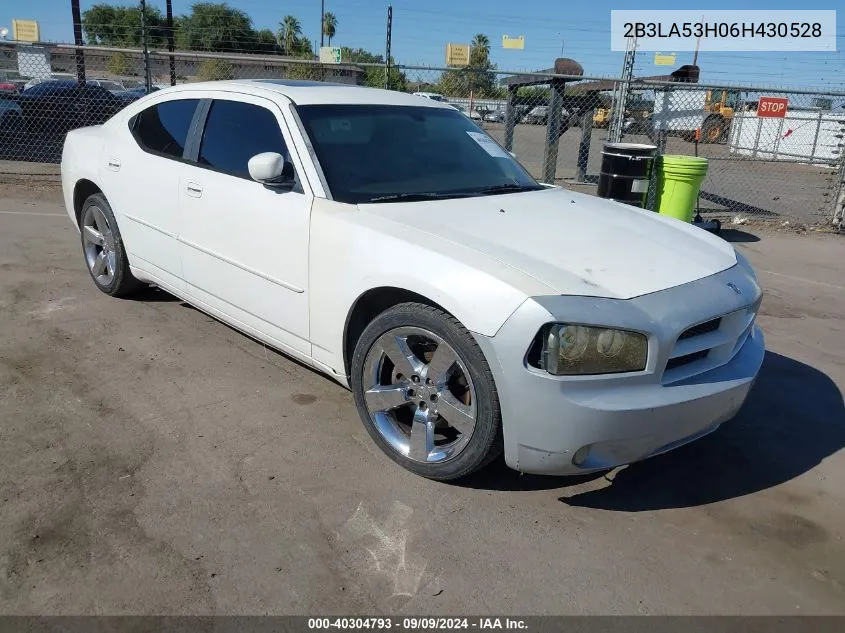 2006 Dodge Charger Rt VIN: 2B3LA53H06H430528 Lot: 40304793