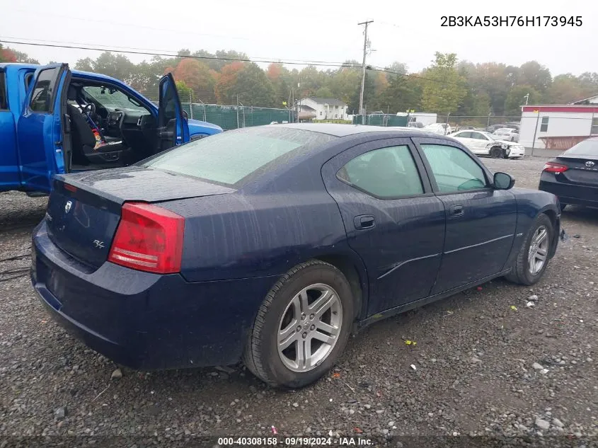 2006 Dodge Charger Rt VIN: 2B3KA53H76H173945 Lot: 40308158