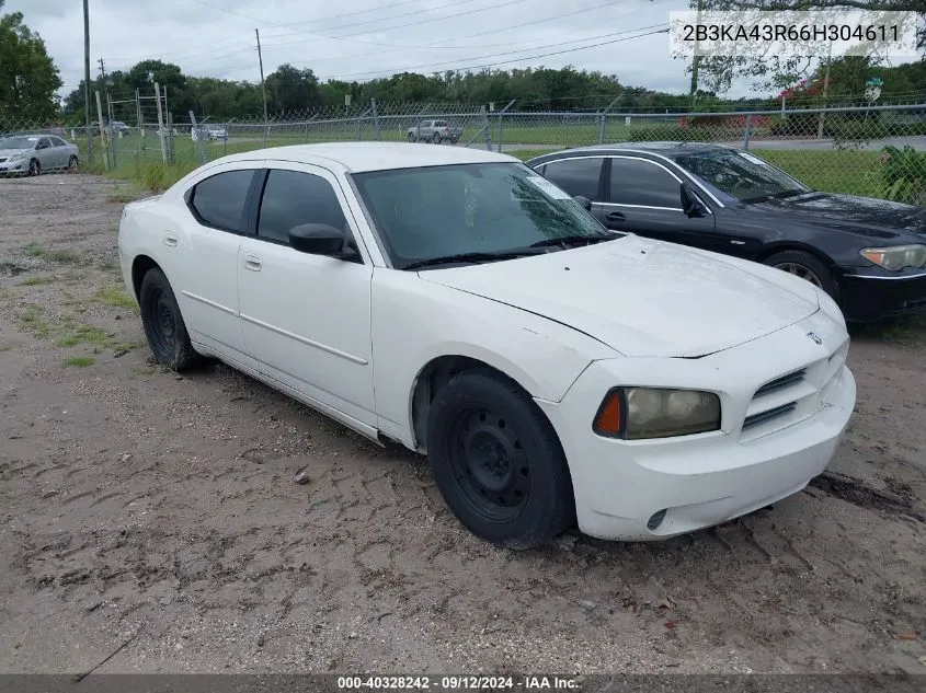 2006 Dodge Charger Se/Sxt VIN: 2B3KA43R66H304611 Lot: 40328242