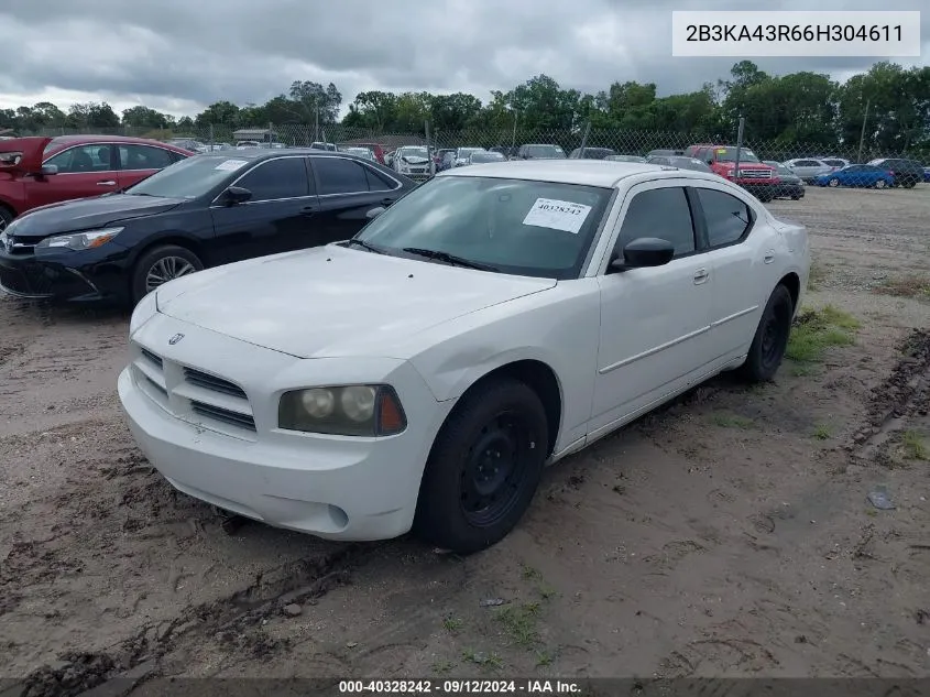 2006 Dodge Charger Se/Sxt VIN: 2B3KA43R66H304611 Lot: 40328242