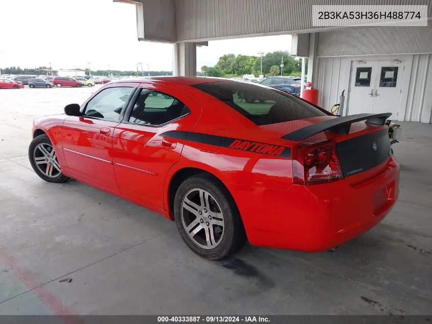 2006 Dodge Charger R/T VIN: 2B3KA53H36H488774 Lot: 40333887