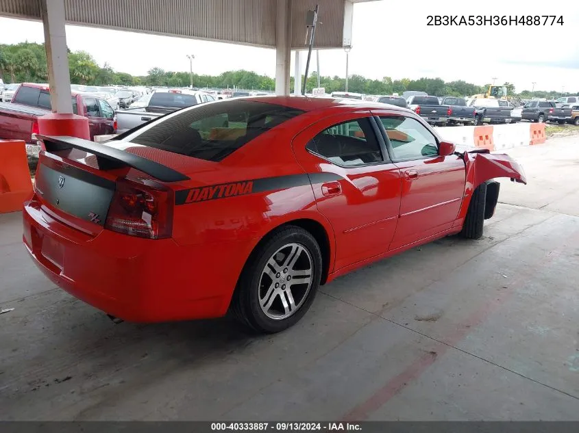 2006 Dodge Charger R/T VIN: 2B3KA53H36H488774 Lot: 40333887