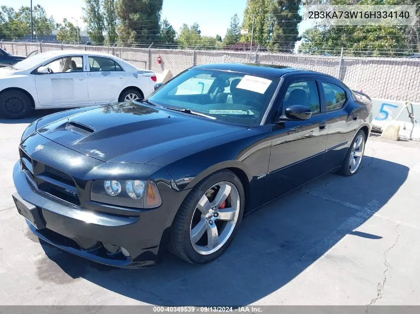 2006 Dodge Charger Srt8 VIN: 2B3KA73W16H334140 Lot: 40349539