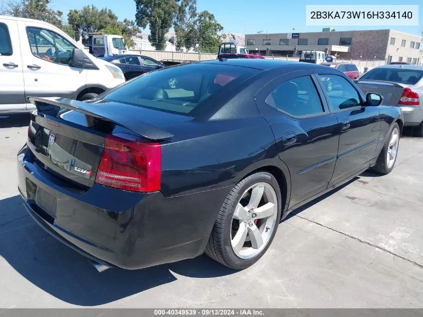 2006 Dodge Charger Srt8 VIN: 2B3KA73W16H334140 Lot: 40349539