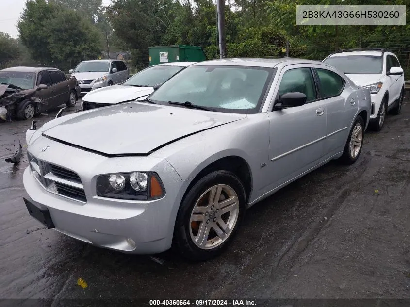 2B3KA43G66H530260 2006 Dodge Charger Se/Sxt