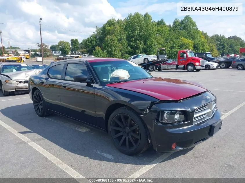 2006 Dodge Charger VIN: 2B3KA43G46H400879 Lot: 40368136