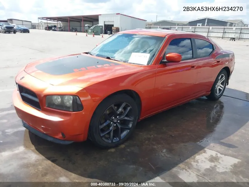 2006 Dodge Charger Rt VIN: 2B3KA53HX6H234270 Lot: 40380733