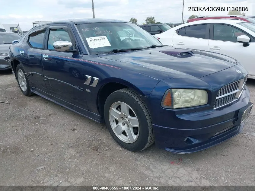 2006 Dodge Charger VIN: 2B3KA43G96H130886 Lot: 40408555