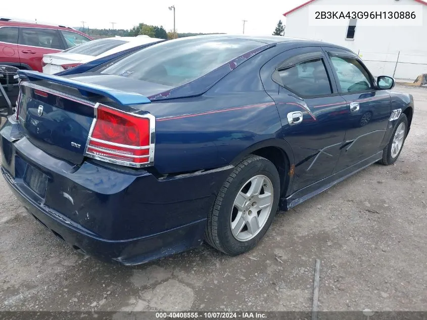 2006 Dodge Charger VIN: 2B3KA43G96H130886 Lot: 40408555