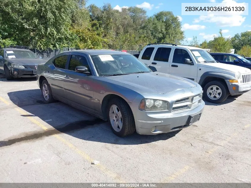 2006 Dodge Charger Se/Sxt VIN: 2B3KA43G36H261330 Lot: 40414892