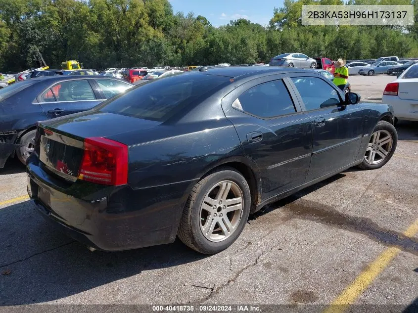 2006 Dodge Charger Rt VIN: 2B3KA53H96H173137 Lot: 40418735