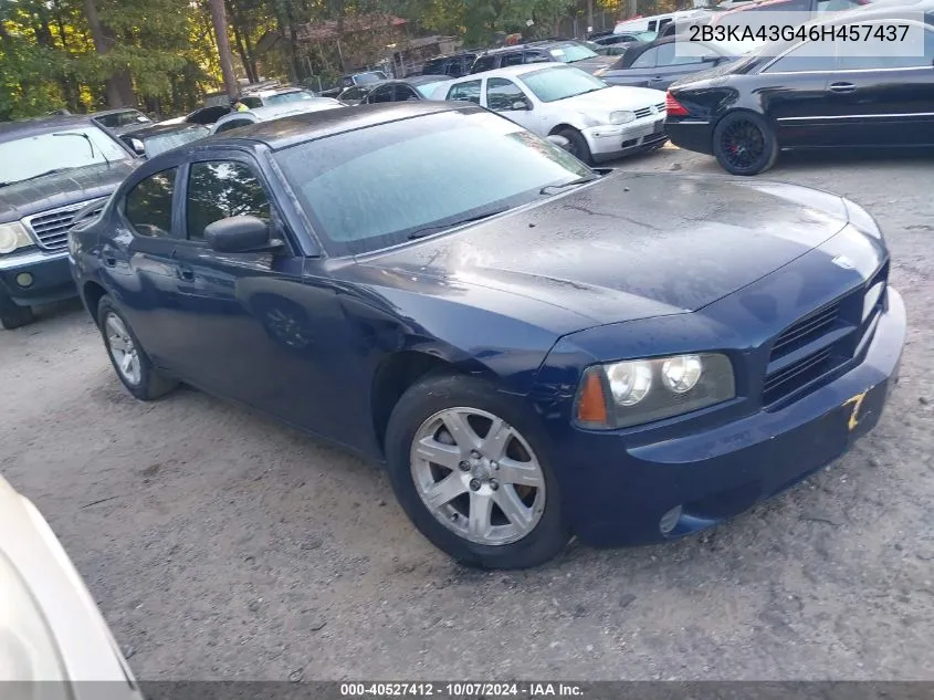 2006 Dodge Charger VIN: 2B3KA43G46H457437 Lot: 40527412