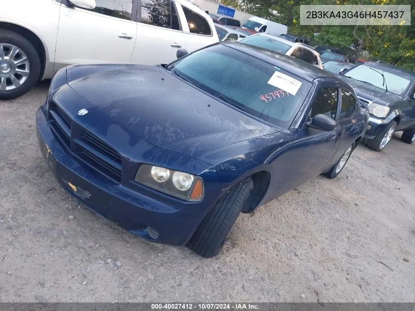 2006 Dodge Charger VIN: 2B3KA43G46H457437 Lot: 40527412