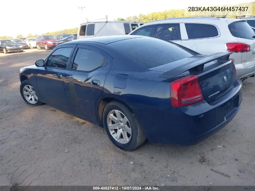 2006 Dodge Charger VIN: 2B3KA43G46H457437 Lot: 40527412