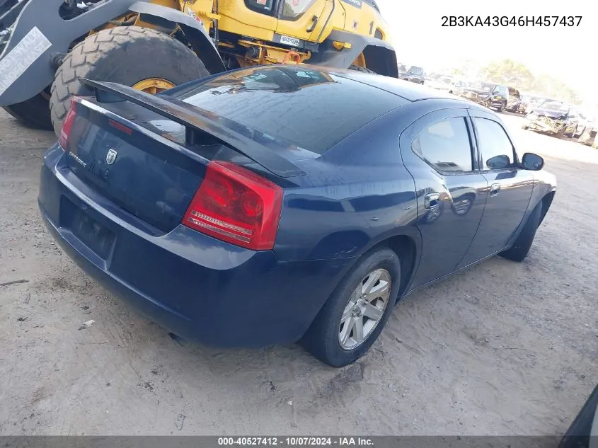 2006 Dodge Charger VIN: 2B3KA43G46H457437 Lot: 40527412