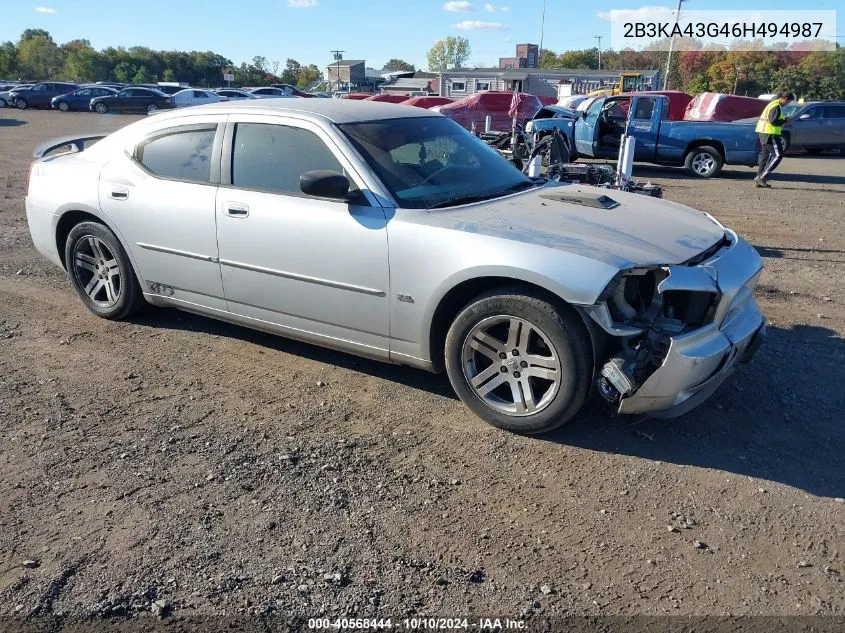 2006 Dodge Charger VIN: 2B3KA43G46H494987 Lot: 40568444