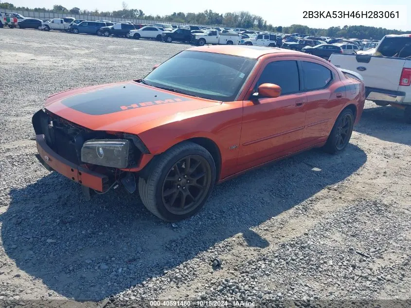 2006 Dodge Charger Rt VIN: 2B3KA53H46H283061 Lot: 40591480