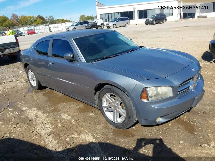 2006 Dodge Charger Rt VIN: 2B3KA53HX6H361410 Lot: 40646655