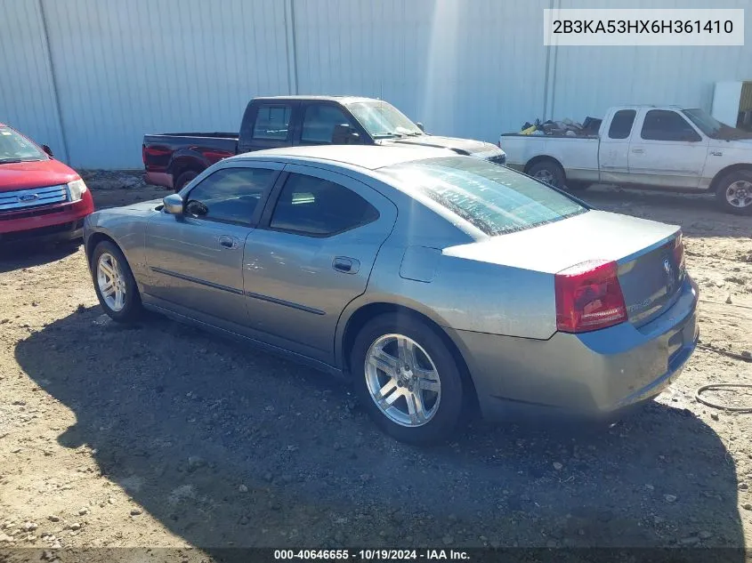 2006 Dodge Charger Rt VIN: 2B3KA53HX6H361410 Lot: 40646655