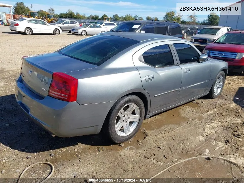 2006 Dodge Charger Rt VIN: 2B3KA53HX6H361410 Lot: 40646655