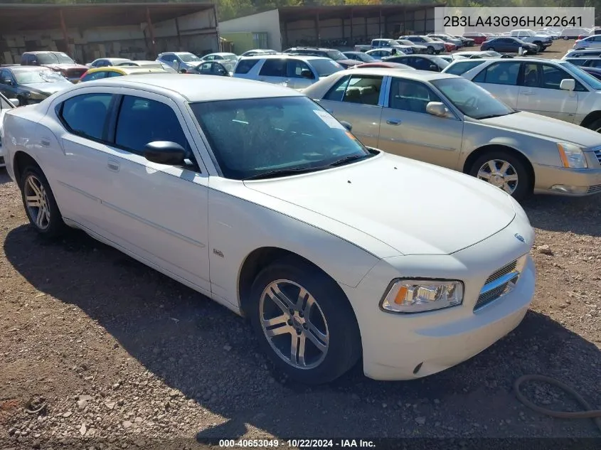 2006 Dodge Charger VIN: 2B3LA43G96H422641 Lot: 40653049