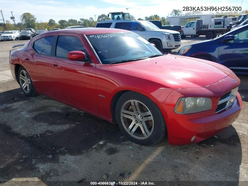 2006 Dodge Charger Rt VIN: 2B3KA53H96H256700 Lot: 40666367