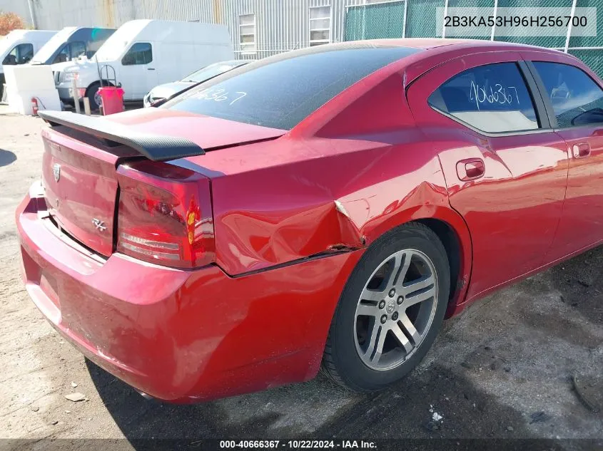 2006 Dodge Charger Rt VIN: 2B3KA53H96H256700 Lot: 40666367