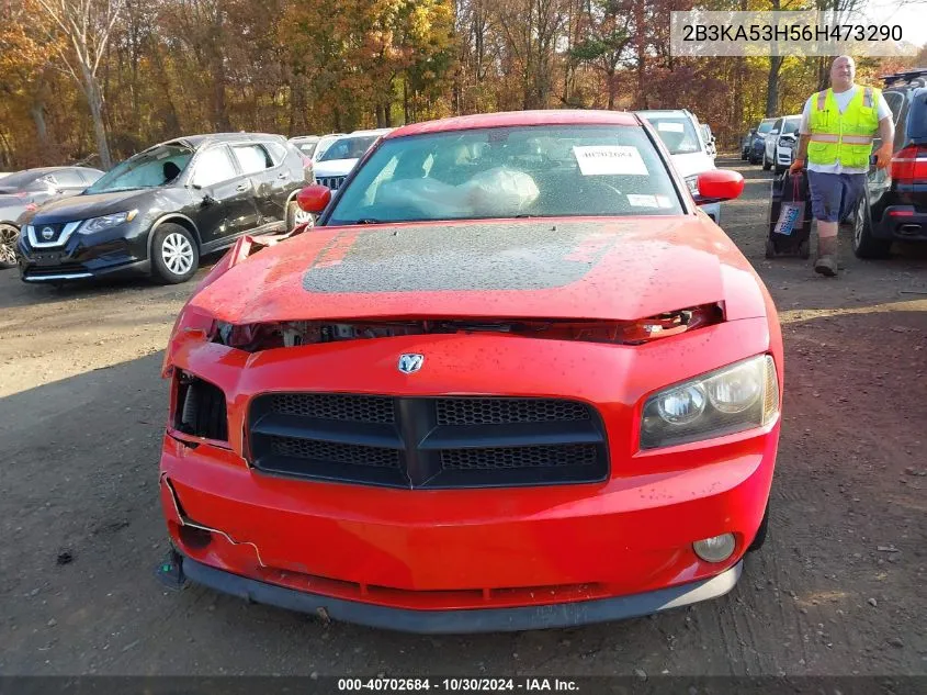 2006 Dodge Charger Rt VIN: 2B3KA53H56H473290 Lot: 40702684