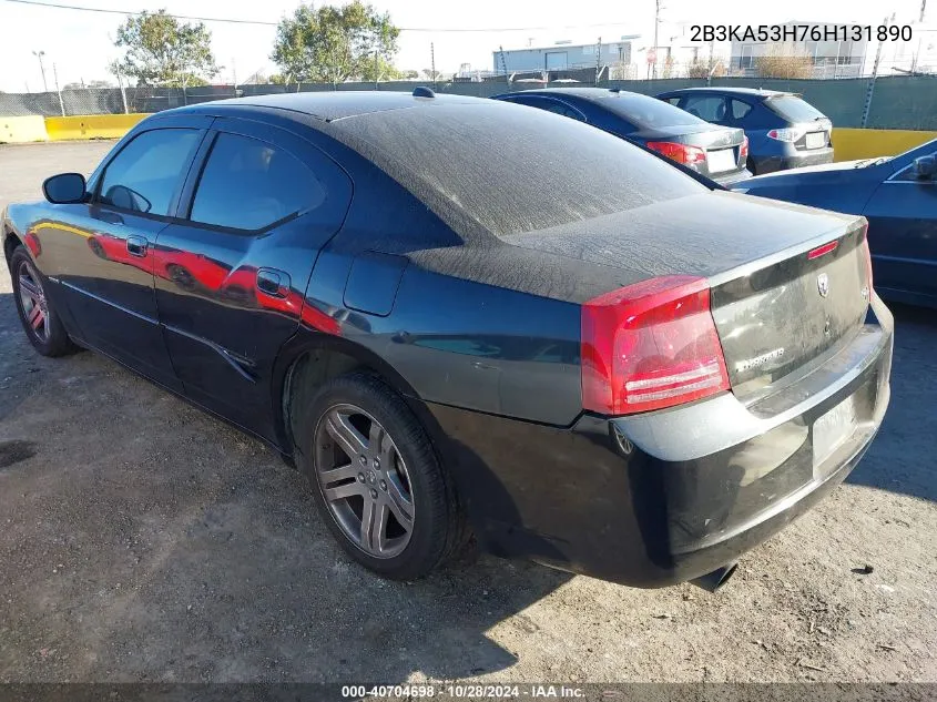 2006 Dodge Charger Rt VIN: 2B3KA53H76H131890 Lot: 40704698