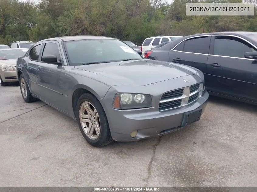 2006 Dodge Charger VIN: 2B3KA43G46H201041 Lot: 40758731