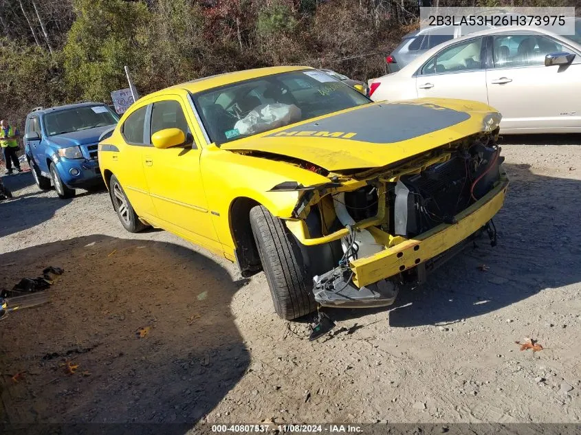 2006 Dodge Charger Rt VIN: 2B3LA53H26H373975 Lot: 40807537