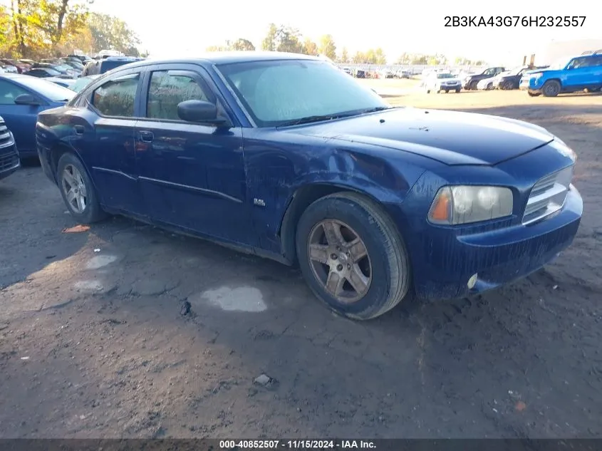 2B3KA43G76H232557 2006 Dodge Charger