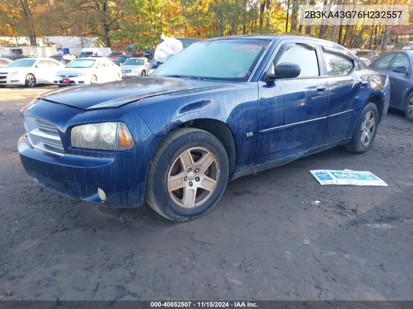 2B3KA43G76H232557 2006 Dodge Charger