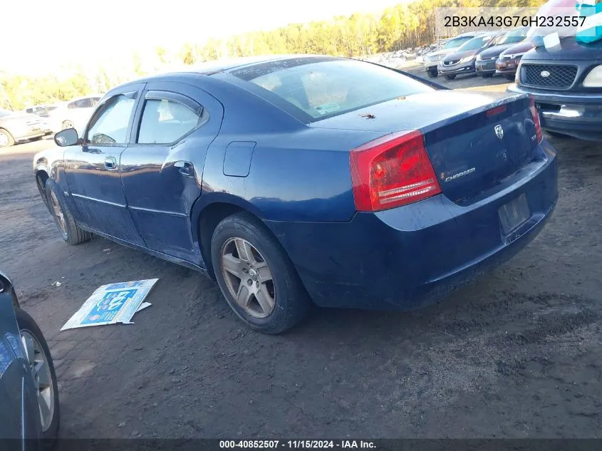 2B3KA43G76H232557 2006 Dodge Charger