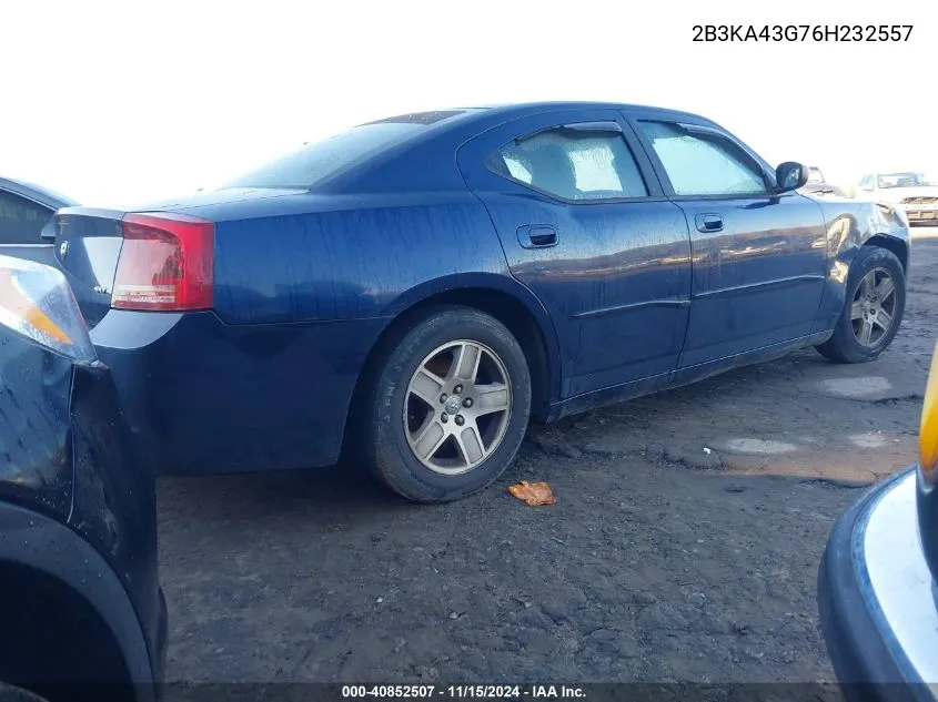 2B3KA43G76H232557 2006 Dodge Charger