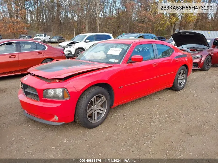 2006 Dodge Charger Rt VIN: 2B3KA53H56H473290 Lot: 40866876