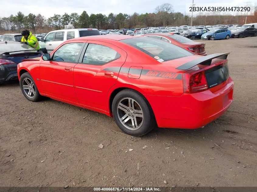 2006 Dodge Charger Rt VIN: 2B3KA53H56H473290 Lot: 40866876