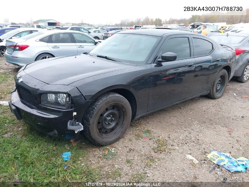 2007 Dodge Charger VIN: 2B3KA43G07H788730 Lot: 12127879